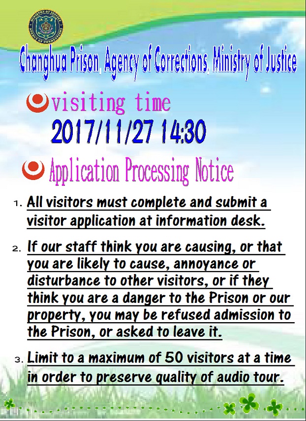 Prison Tours in November 
